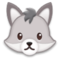 Wolf Face emoji on Samsung